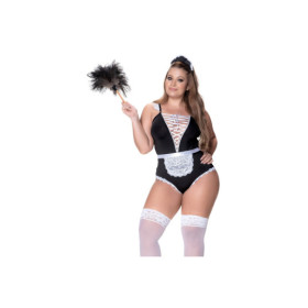 Costume de femme de ménage sexy, grande taille 